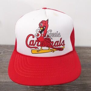 Vintage St. Louis Cardinals Hat Cap Snap Back Mens Red White MLB Baseball 90s